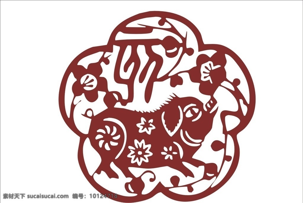 豬年圖片 豬 豬年 豬花紋 矢量 手繪 壁畫(huà) 壁紙 門(mén)貼 吉祥 喜慶 新春 卡通豬 文化藝術(shù) 傳統(tǒng)文化