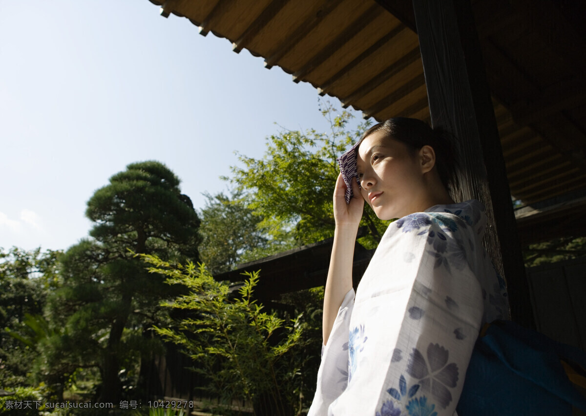 日本 美女写真 日本夏天 女性 性感美女 日本美女 日本文化 和服 模特 摄影图 高清图片 美女图片 人物图片