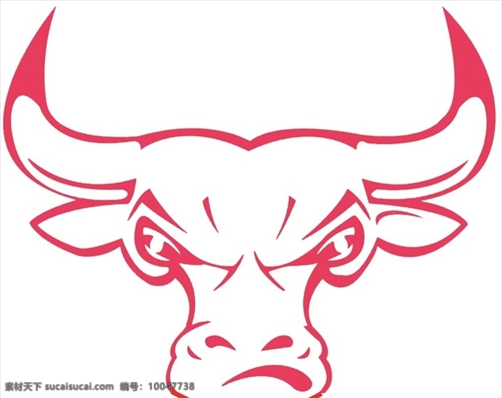 牛頭矢量 圖 抽象牛頭 素描 原創(chuàng) 矢量