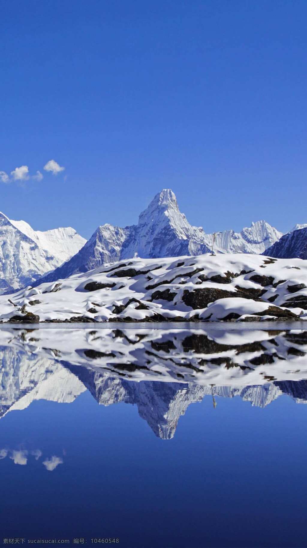 美麗 高原 雪山 風(fēng)景 圖 蔚藍的天空 奇特的山峰 連綿的山脈 積雪的山峰 白雪 清澈的湖水 碧藍的湖水 自然景觀 山水風(fēng)景