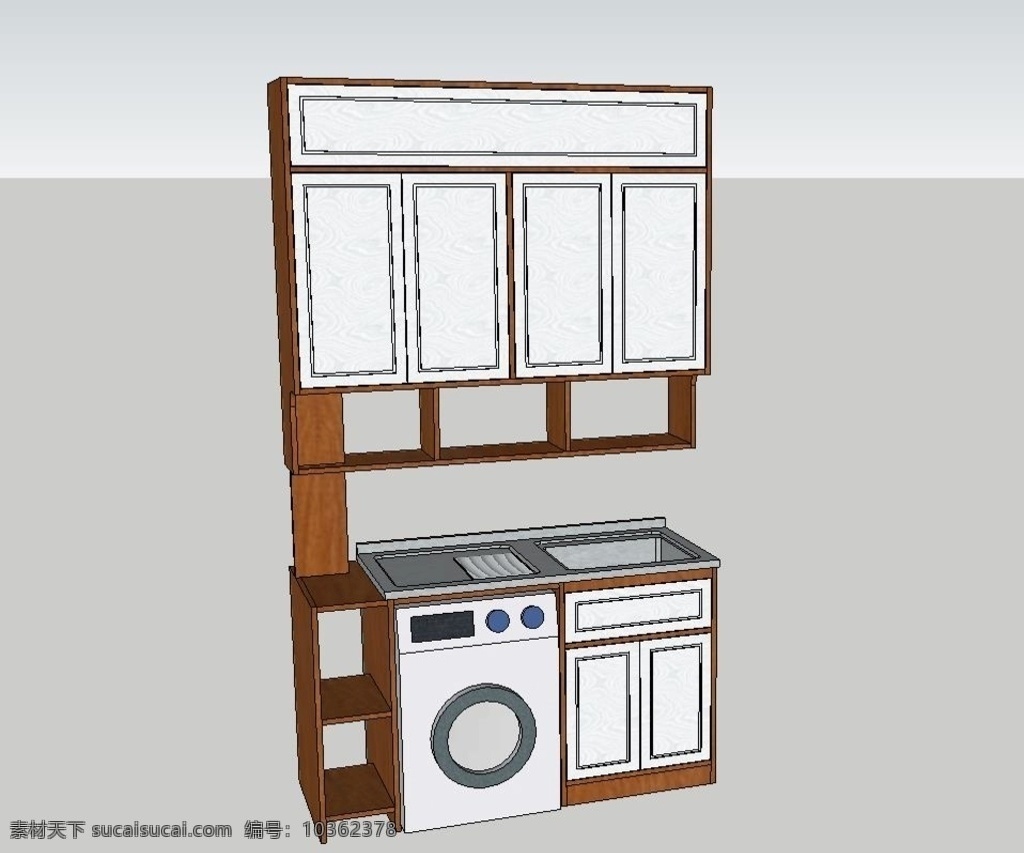 陽臺 洗衣 柜 組合 洗衣柜 3d su sketchup 家具 3d設(shè)計 室內(nèi)模型 skp