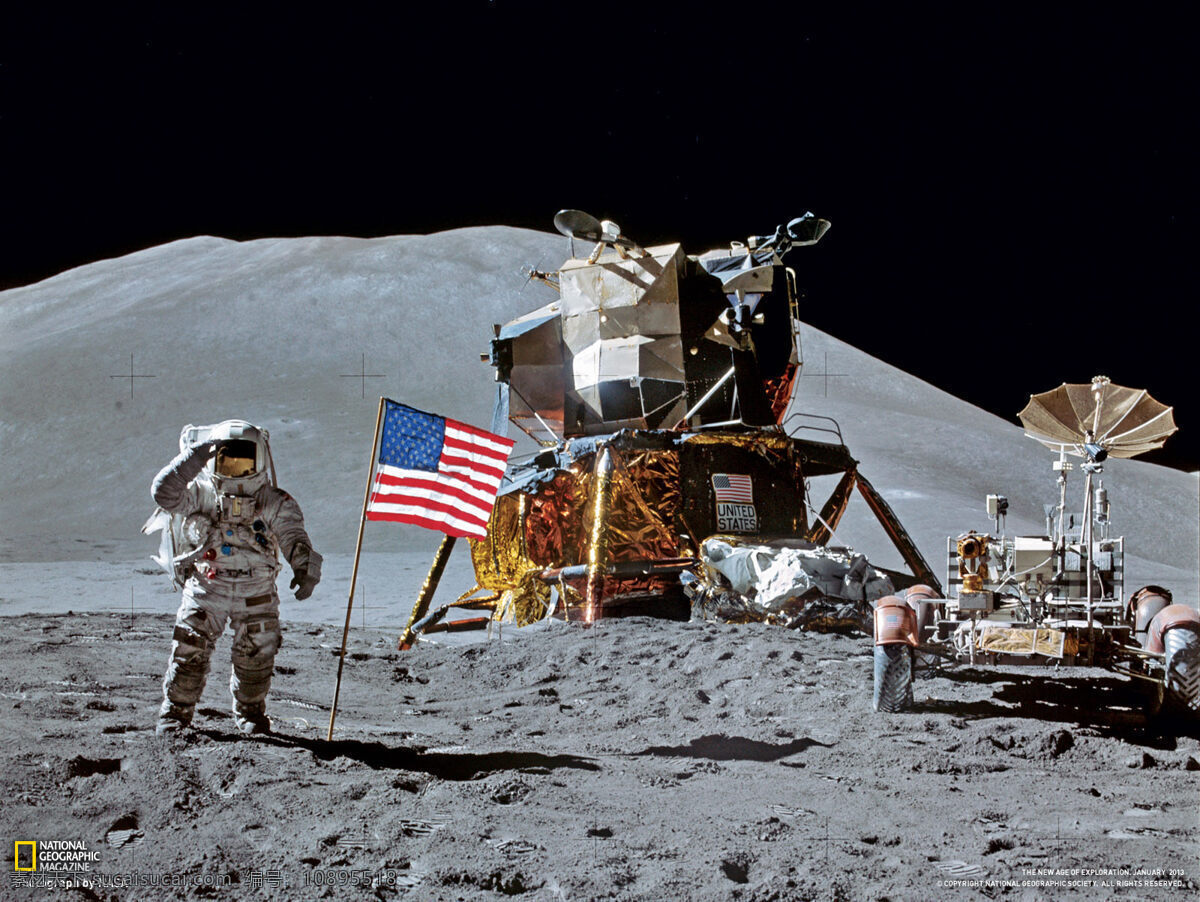 阿波罗号登月 月球表面 月球 月亮 高科技 航天事业 航空 太空 宇宙 太阳系 行星 共享图 自然景观