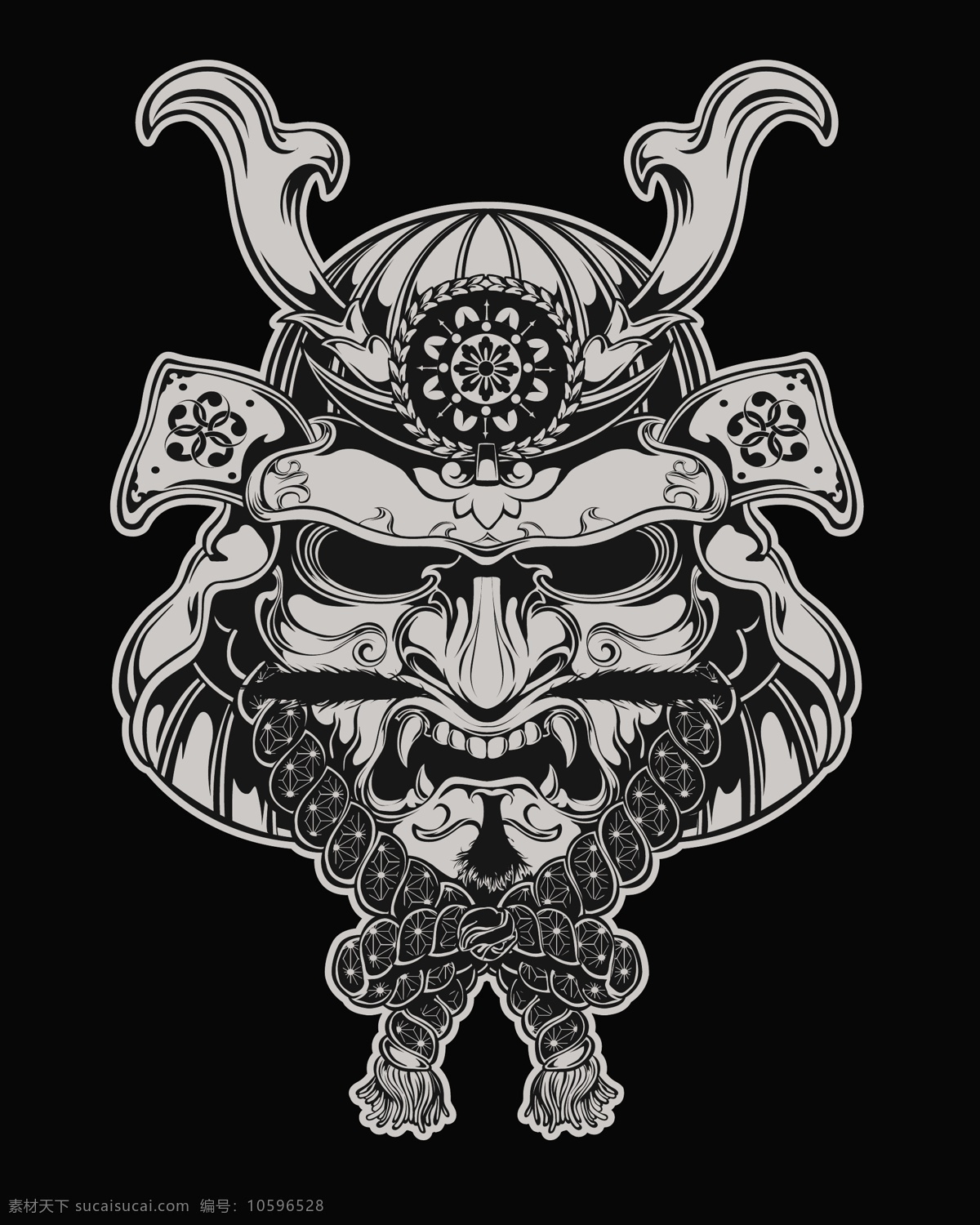 矢量武士 卡通武士 手繪武士 武士插畫 武士頭盔 日本文化 日本特色 日本面具 武士面具 圖標(biāo)標(biāo)簽標(biāo)志 標(biāo)志圖標(biāo) 其他圖標(biāo)