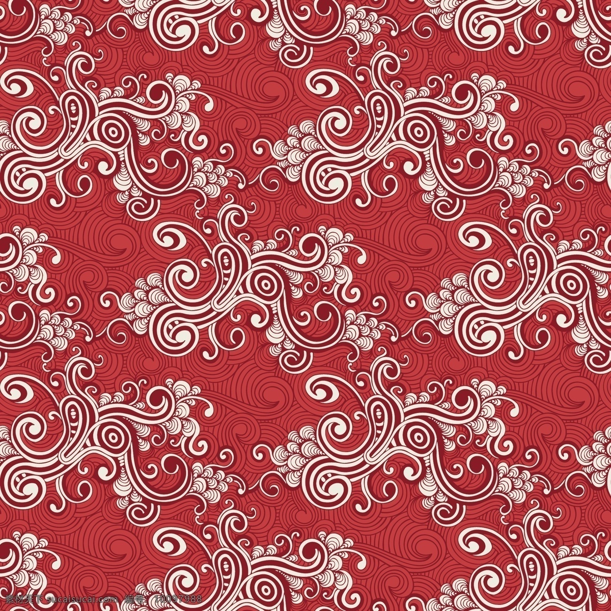 红色漩涡图案 复古 图案 抽象 装饰 模式 漩涡 红色 抽纱 卷发 装饰品 流体