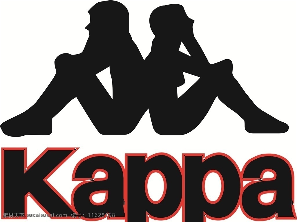 卡 帕 kappa 服装 标志 商标 企业 矢量 企业商标 标志图标 logo