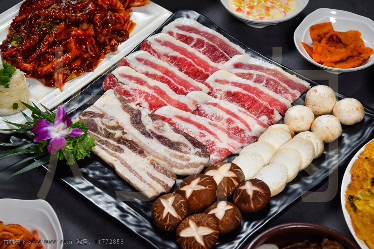 韩国烤肉 美食 传统美食 餐饮美食 高清菜谱用图