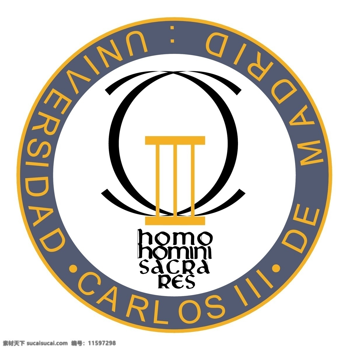 马德里 卡洛斯 iii 大学 免费 标志 自由 psd源文件 logo设计