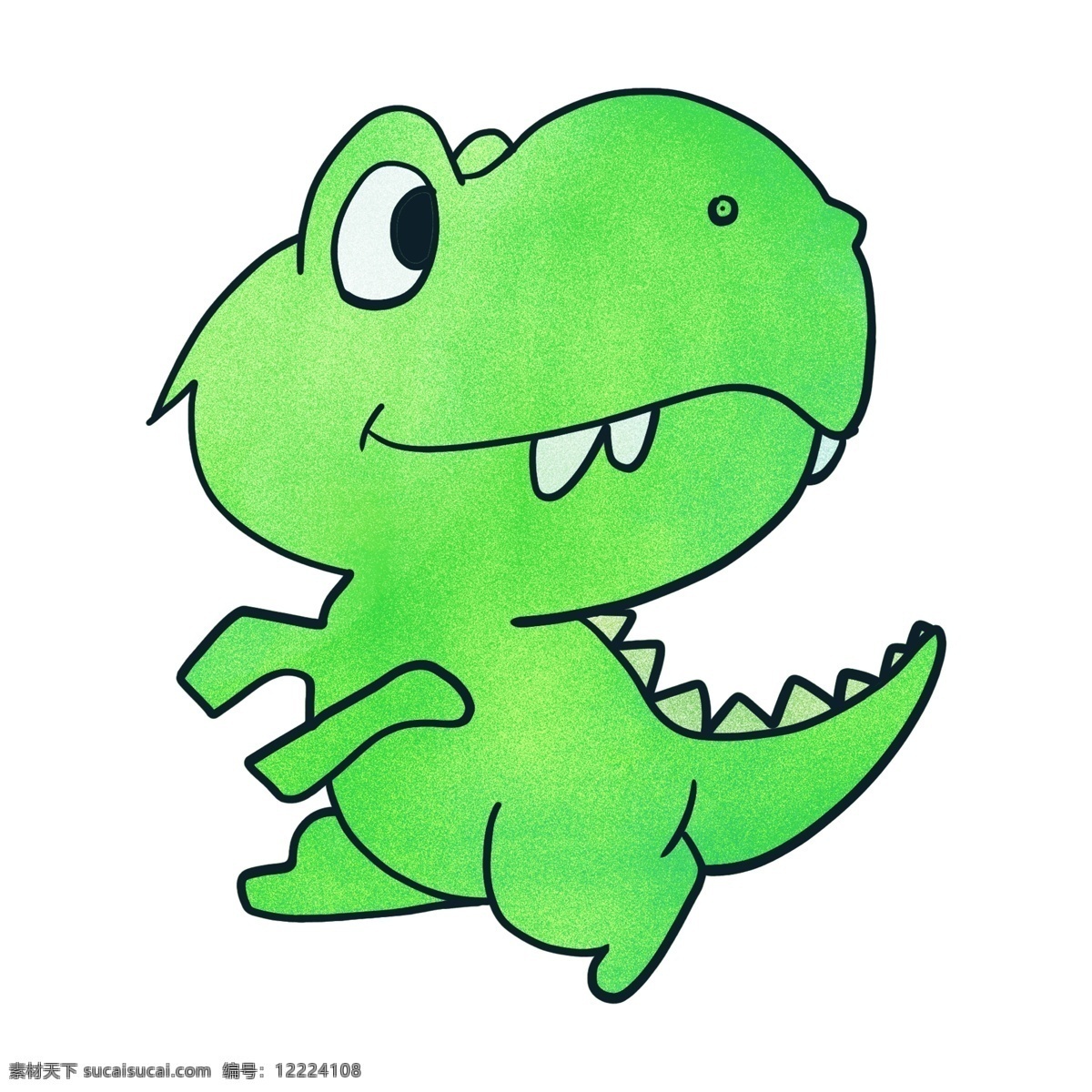 绿色 个性 恐龙 卡通 绿色的恐龙 个性恐龙 小恐龙 眼睛 牙齿 尾巴 可爱的恐龙 动物 小怪兽