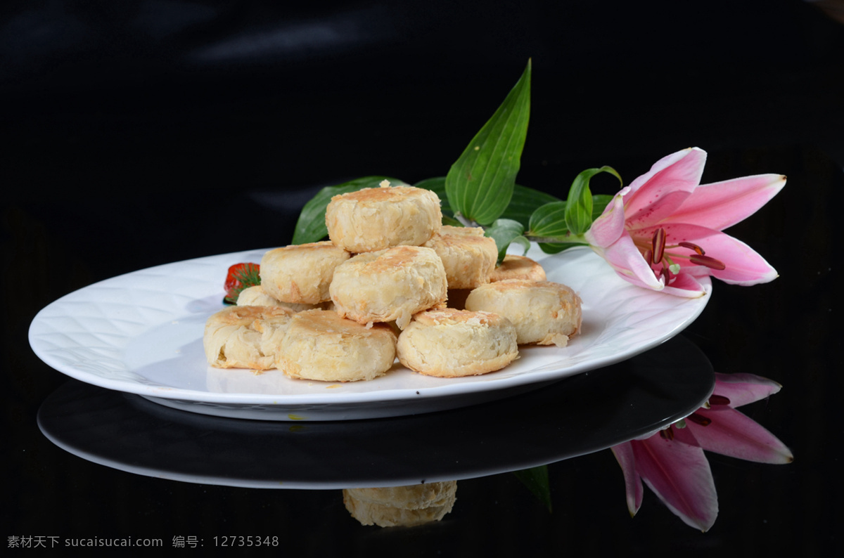 鲜花玫瑰酥饼 美食 传统美食 餐饮美食 高清菜谱用图