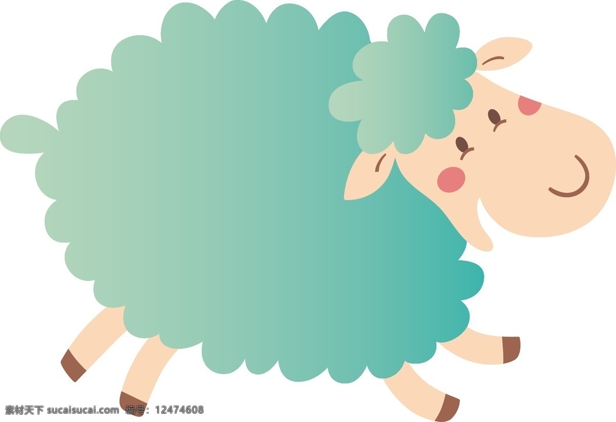 卡通 小羊 矢量 元素 卡通羊 可爱动物 卡通动物 动物装饰 可爱小羊 羊 手绘小羊 儿童教育 海报装饰