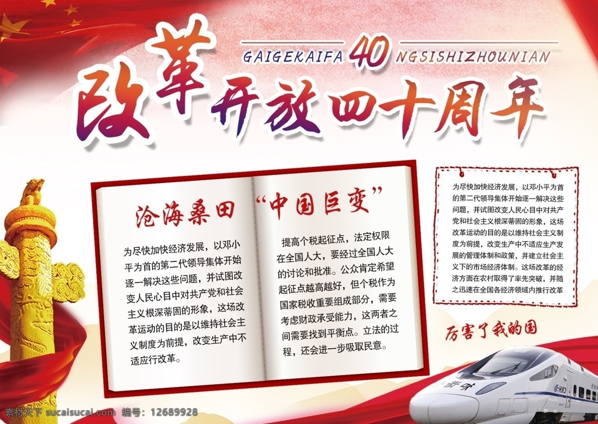 紅色 改革開放 周年 黨建 政府 宣傳 手 抄報 高鐵 國旗 黨建宣傳 40周年 亞洲世紀 黨建手抄報 中國 夢 飛躍 時代 時代的飛躍 滄海桑田 中國巨變