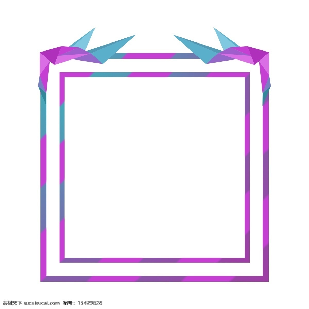 色块 化 风格 边框 元素 多边形 几何 色块化风格