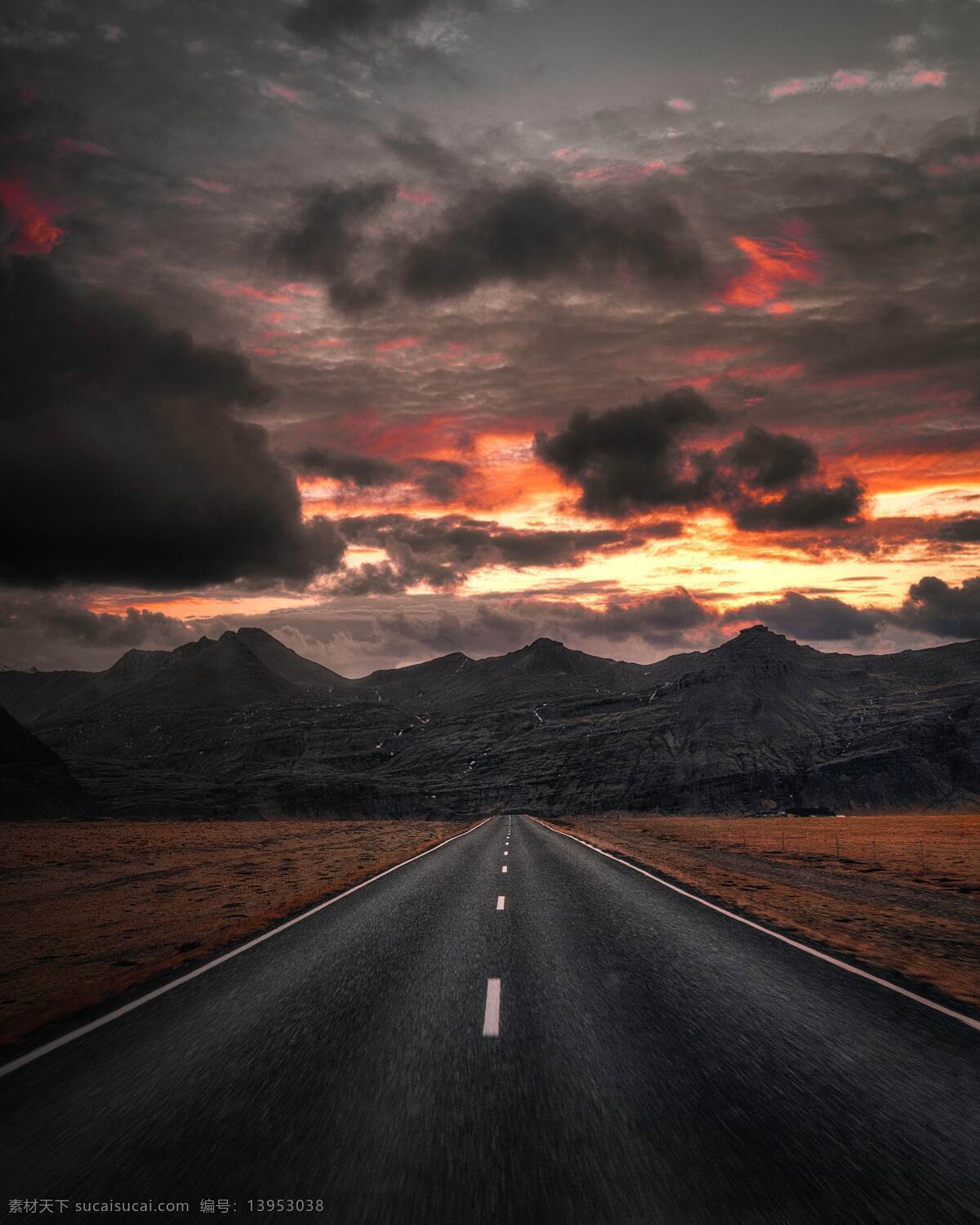 冰岛火山公路 火山 公路 极 速 ps 炫酷天空 自然景观 自然风景