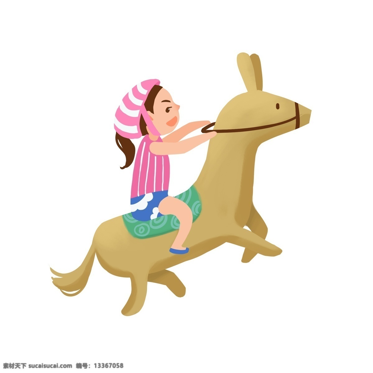 六 夢想 原創(chuàng) 手繪 卡通 六一 快樂的節(jié)日 小馬 可愛的小馬 小姑娘 勇敢 挑戰(zhàn) 兒童節(jié) 快樂 插畫 可愛風(fēng)