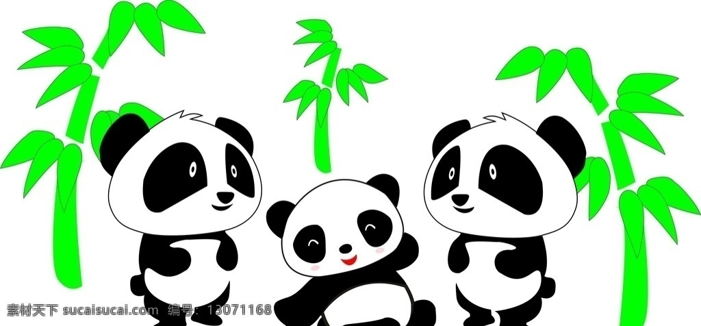 熊猫一家图片 熊猫 竹子 熊猫宝宝 熊猫一家 竹子与熊猫 动漫动画