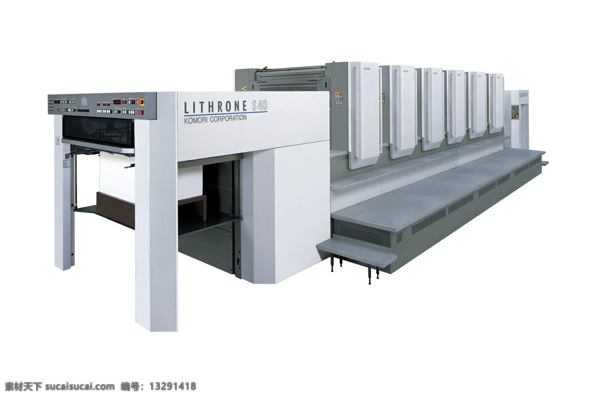 日本 小森 丽 色 龙 四 印刷机 非 高清 彩色 彩色印刷机 胶印机 印刷机械 丽色龙 工业生产 现代科技