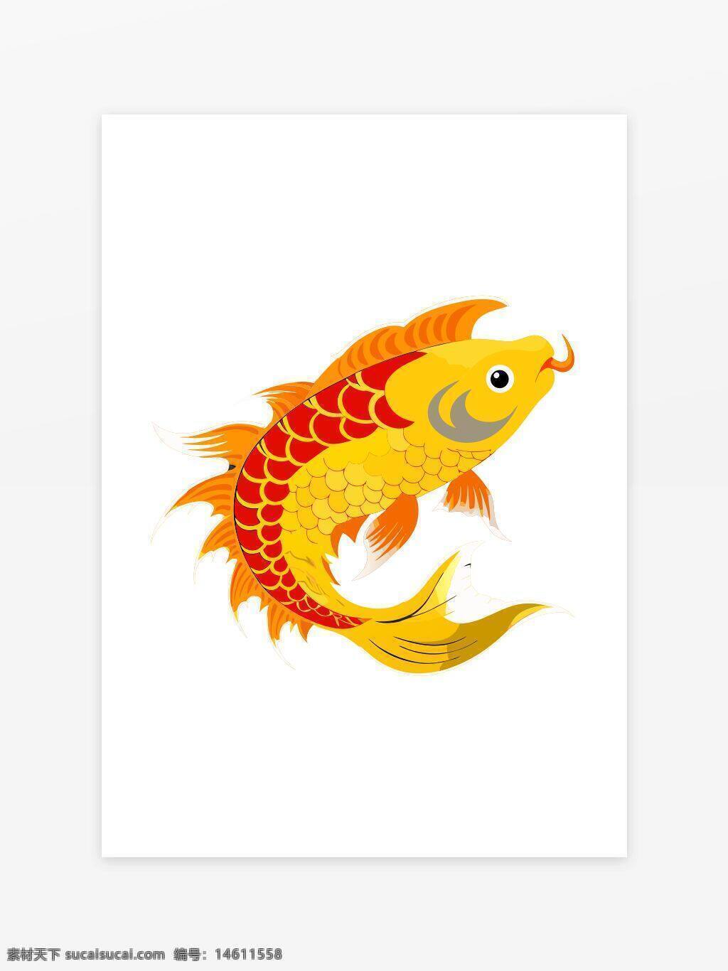 鲤鱼 黄河鲤鱼 鱼类插画 传统文化 鱼图案 金色鱼 水生动物 鱼纹理 吉祥图案 中国风 鱼设计 庆典装饰 民俗艺术