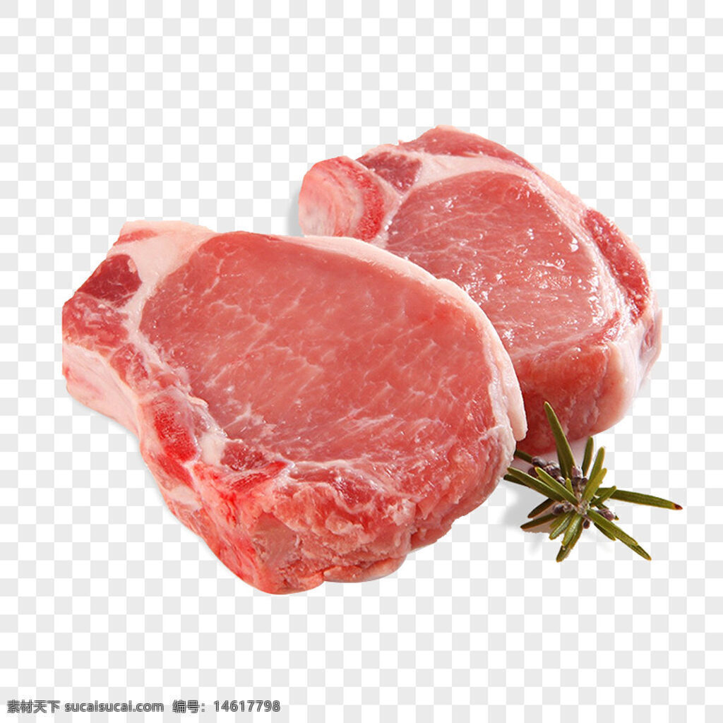 豬排 生豬排 新鮮豬排 迷迭香 生肉 食材 原料 豬肉 餐飲 烹飪食材 肉類 廚房食材 烹飪原料 新鮮肉類