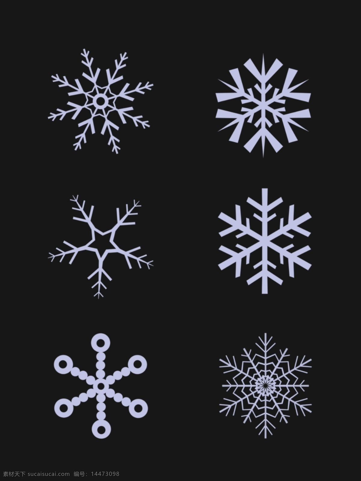 简约 冬季 雪花 矢量图 标卡 通 图 图案 元素 图标 卡通 手绘