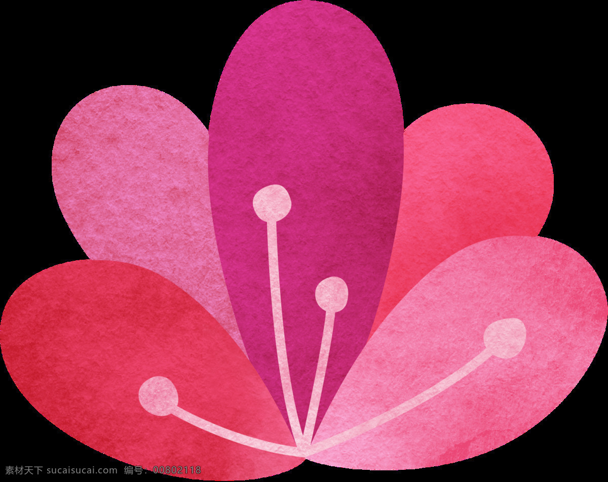 粉色 草丛 透明 卡通 抠图专用 装饰 设计素材