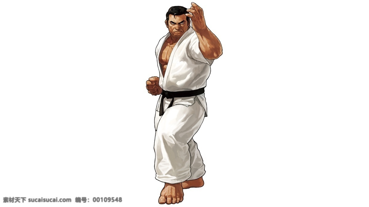 空手道 拳皇 游戏人物 kof 高清 格斗 游戏素材 原画 psd源文件