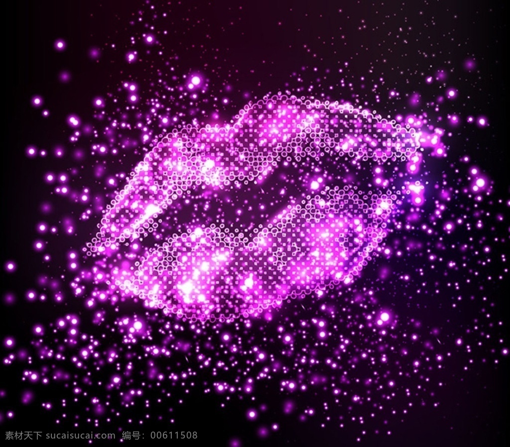 烂漫背景 背景 烂漫 嘴唇 星星 绚丽
