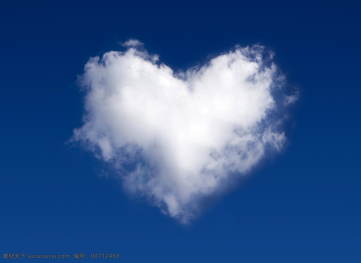 心 型 云朵 爱情 浪漫爱情 情人节 高清图片 蓝天 白云 心形云 天空图片 风景图片
