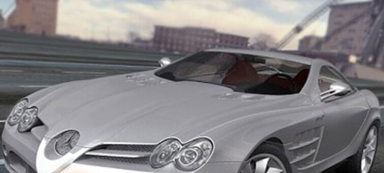 梅 赛 德斯 奔驰 概念 图 制作 3d 模型 精模 转 max 灰色