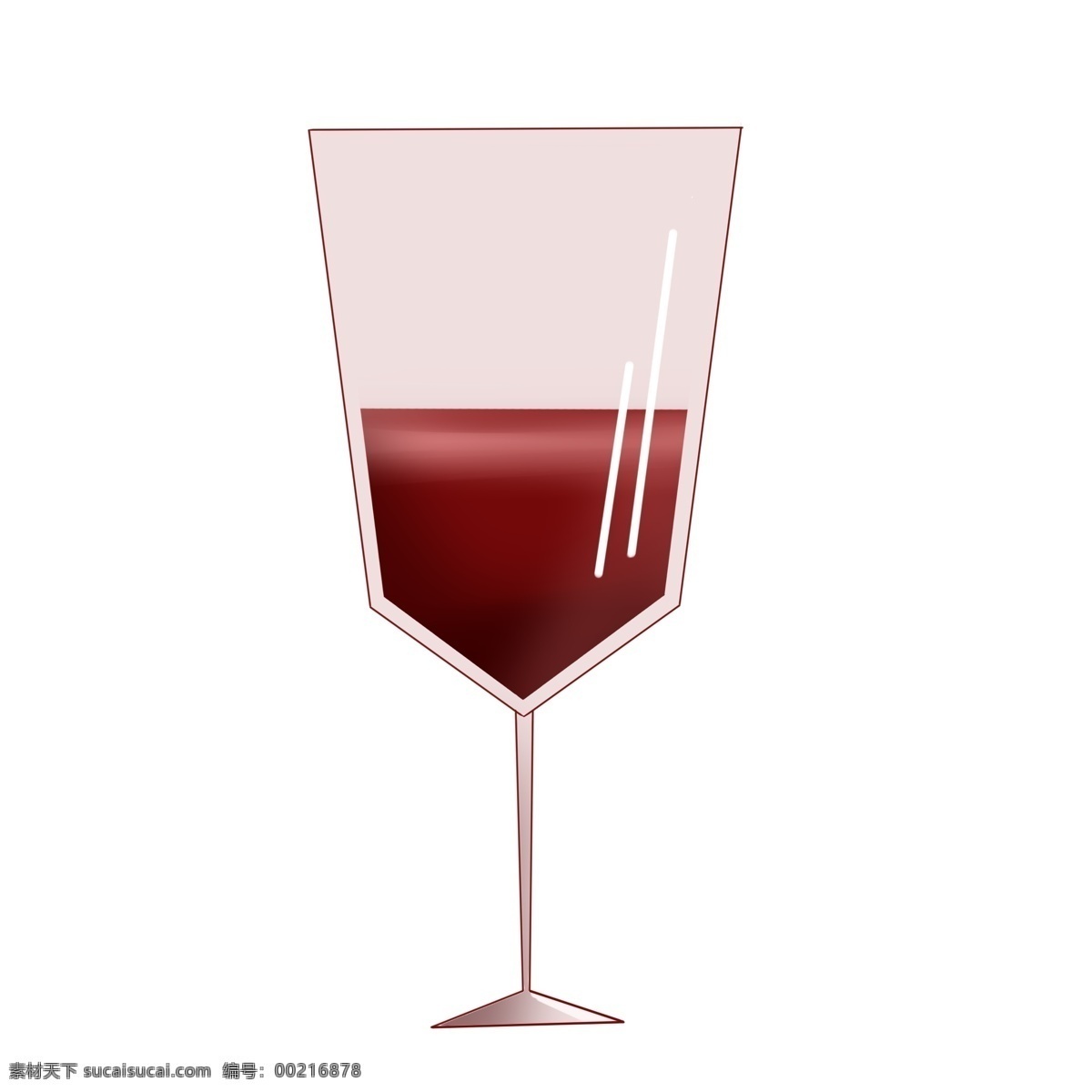 立体 红酒 高脚杯 插画 一杯红酒香槟 创意高脚杯 倒 满 杯子 高档红酒 高脚杯插画 酒水饮品