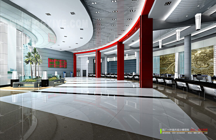 营业 大厅 3d 模型 3d模型 室内设计 营业服务 大厅模型 3d模型素材 室内装饰模型