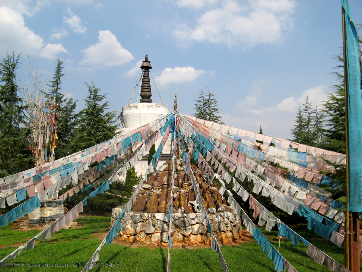 藏族经幡 云南 昆明 民俗村 藏族 风情 旅游摄影 国内旅游