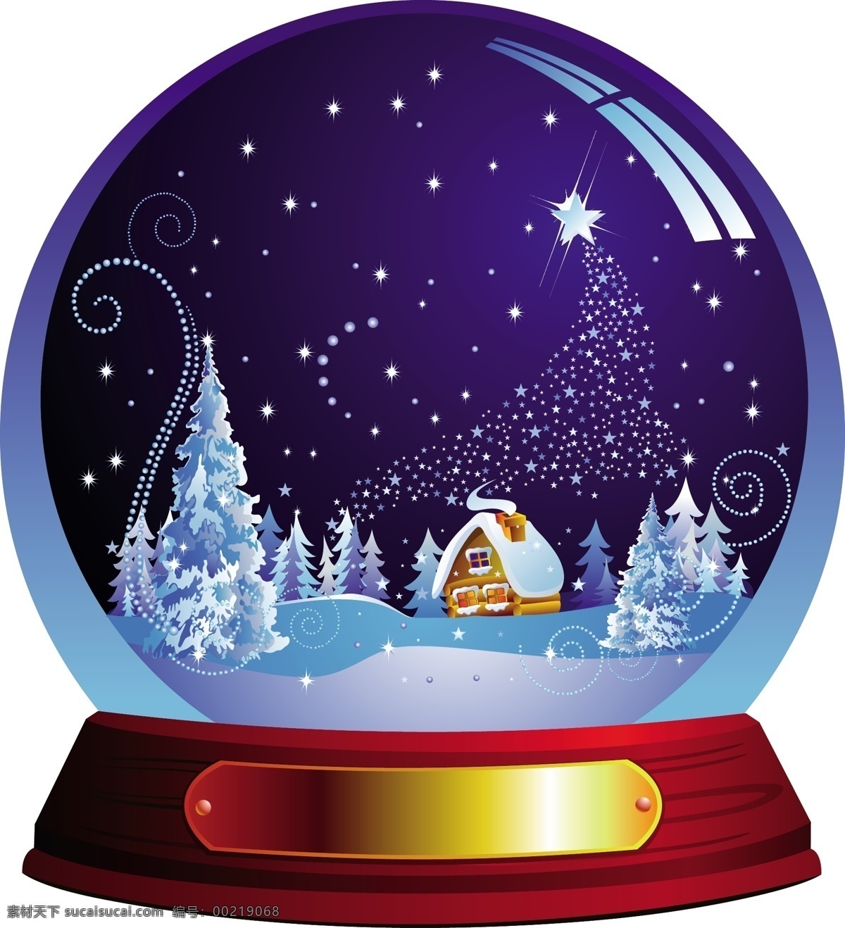 圣诞 水晶球 销售 吊牌 矢量 flash 标签 玻璃球 城堡 房子 购买 圣诞树 星光 雪 烟花 矢量图 其他节日