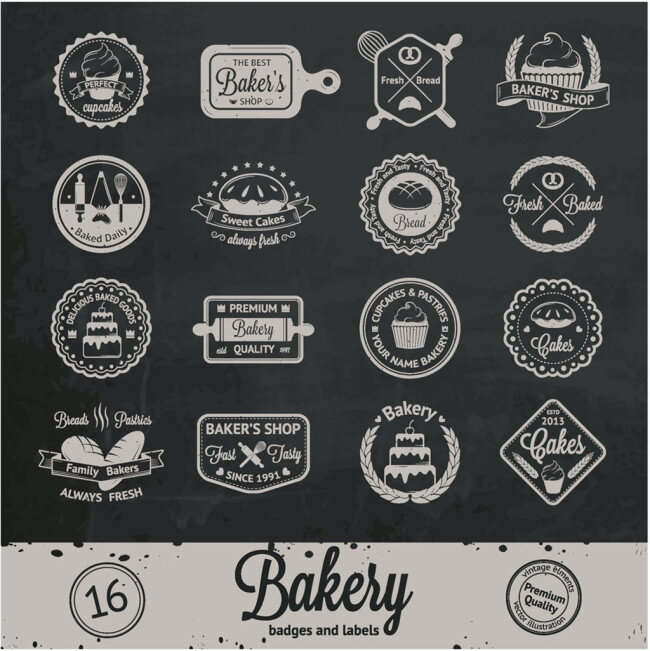 卡通蛋糕标签 logo 创意logo 企业logo logo标志 矢量素材 标志设计 英文标志 卡通 美食标签 蛋糕标签