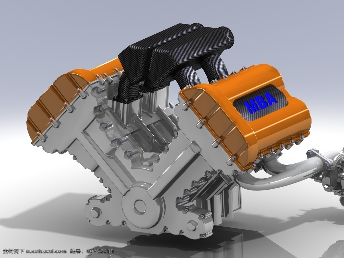 v4 发动机 2012 规定 印地 汽车 3d模型素材 其他3d模型