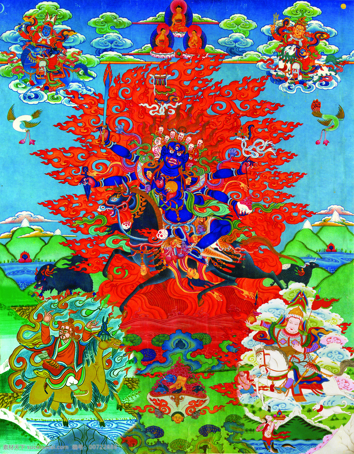 唐卡 佛教 藏传佛教 佛 宗教 宗教信仰 菩萨 西藏 民族 工艺 花纹 绘画 艺术 绘画书法 文化艺术