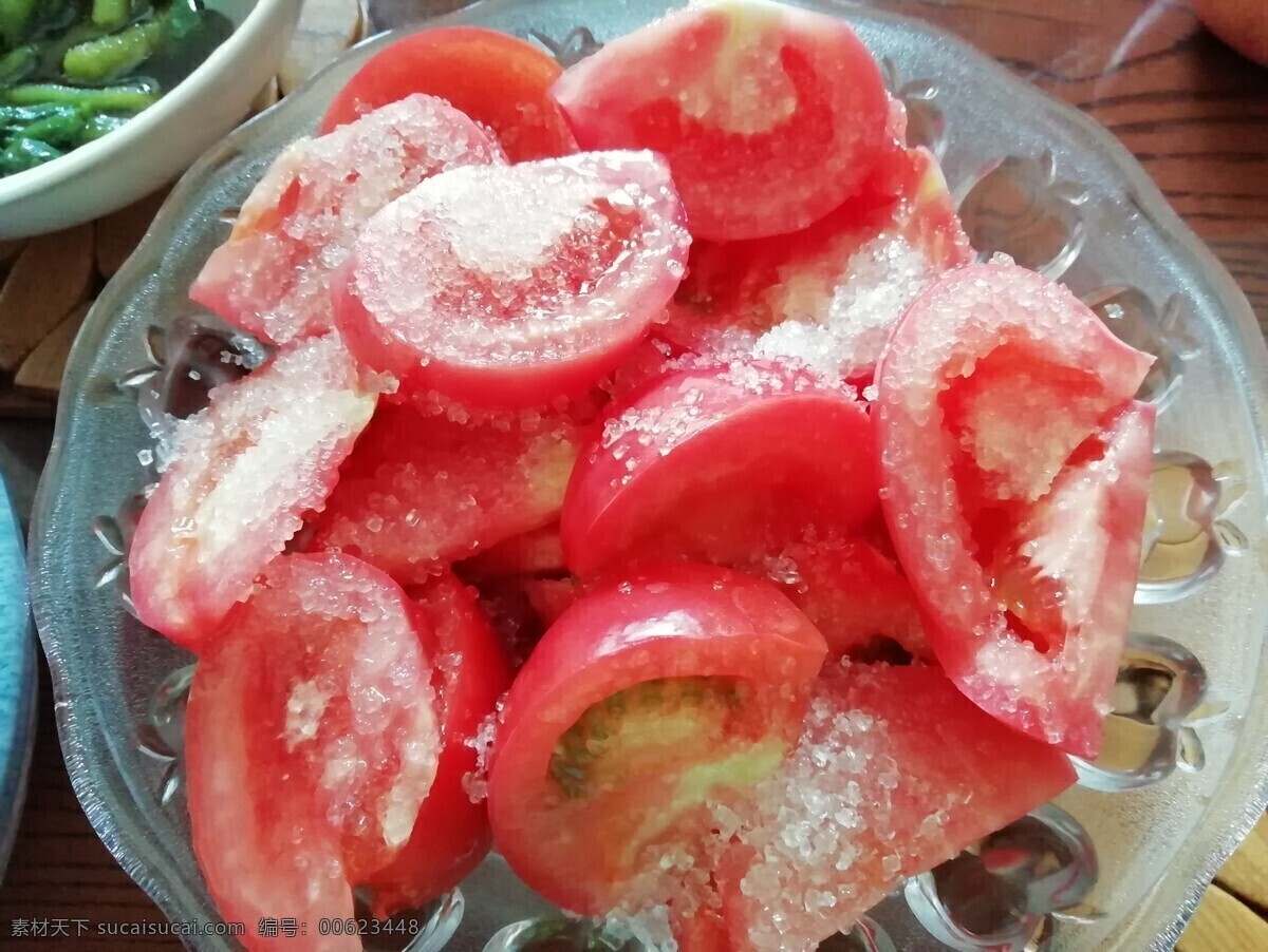 凉拌西红柿 西红柿 水果 凉拌菜 凉菜 新疆西红柿 餐饮美食 传统美食 美食 凉拌番茄 冰镇西红柿 糖拌番茄 新鲜西红柿