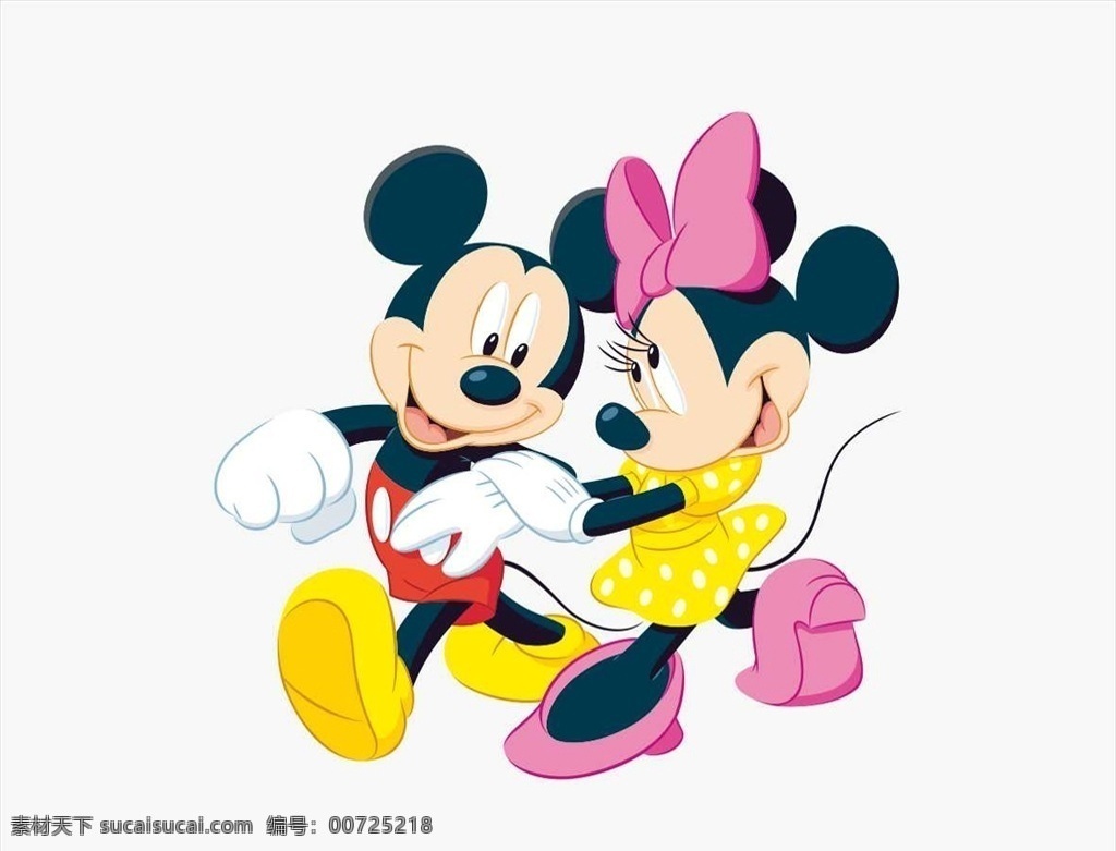 米奇米妮 米奇 迪士尼 米老鼠 可爱 老鼠 卡通人物 矢量素材
