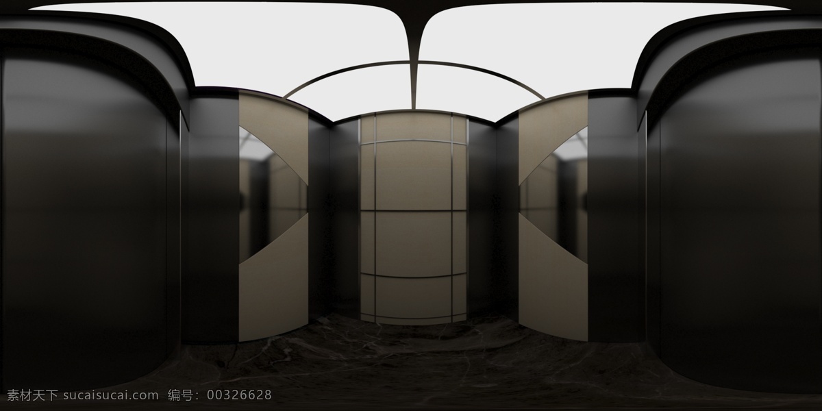 电梯 渲染 效果图 轿厢 高端 3d设计 3d作品