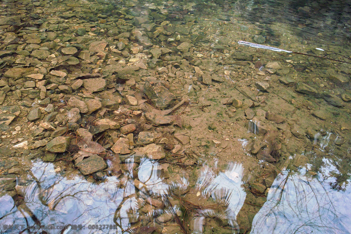 清澈的水 水 河水 水库 石头 自然景观 自然风景