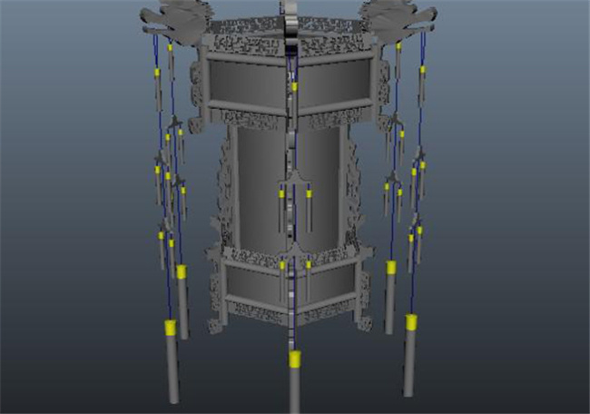 复古 灯笼 游戏 模型 模块 灯笼游戏装饰 造型 网游 3d模型素材 游戏cg模型