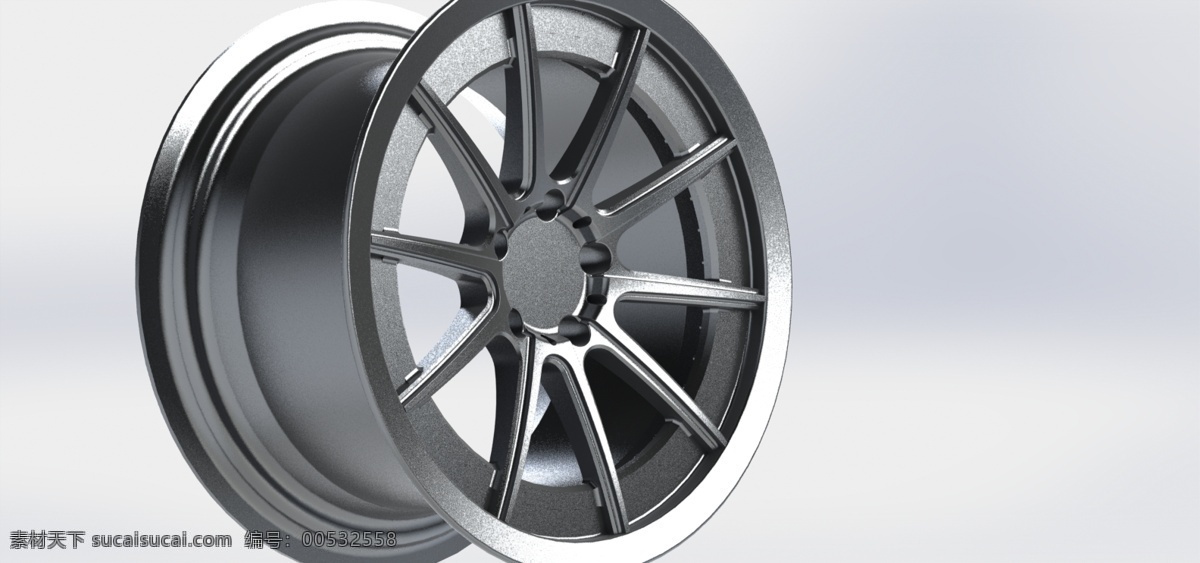 设计师 轮 车轮 轮毂 合金轮辋 3d模型素材 其他3d模型