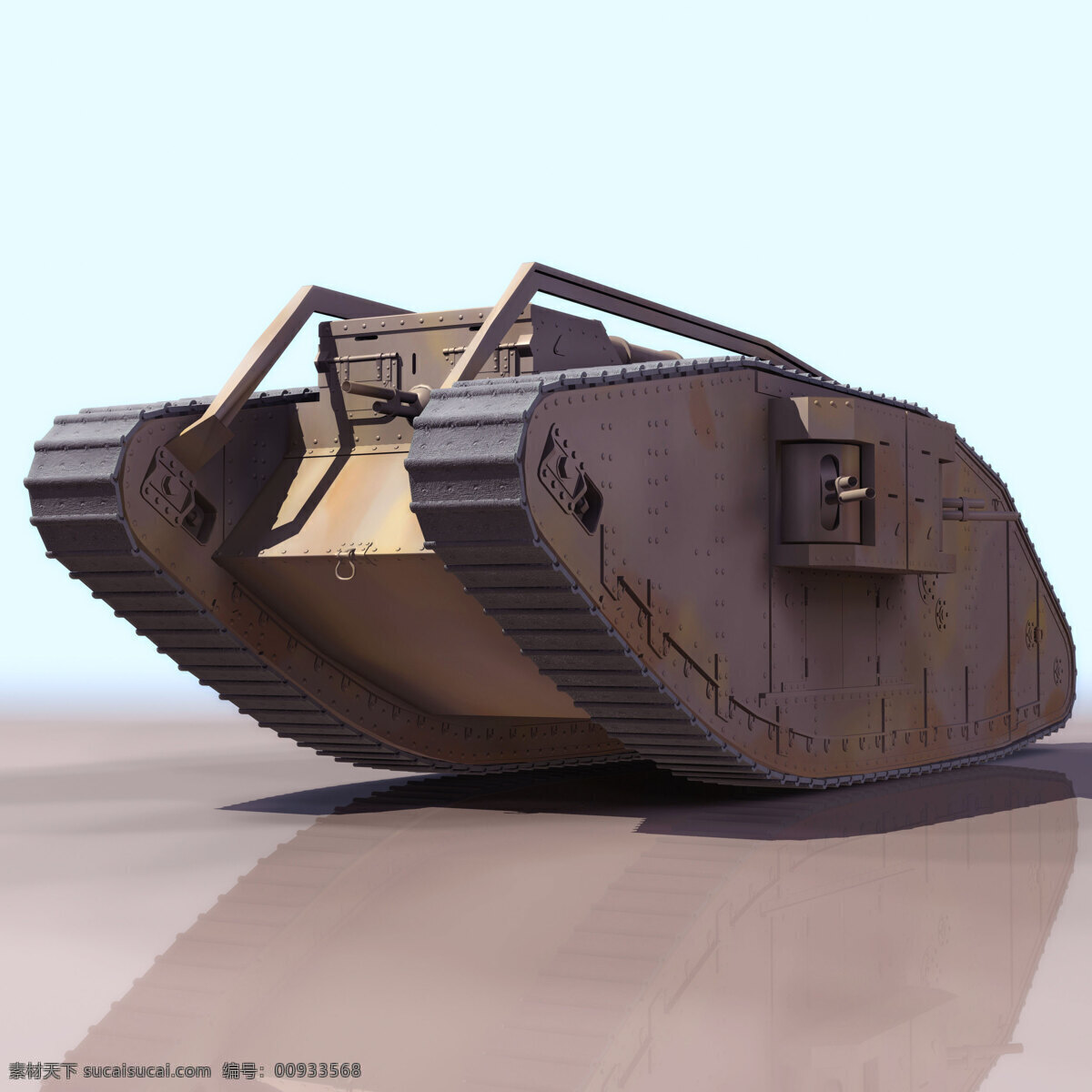初期 撞击 车 模型 机器 四边形 轻型坦克 3d模型素材 其他3d模型