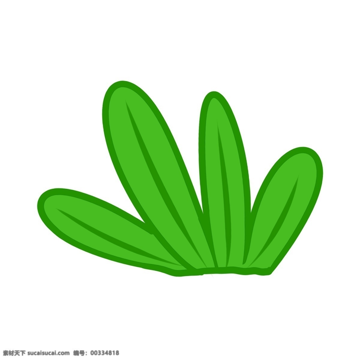 绿色 手绘 花草 透明 装饰 透明装饰素材 透明素材 植物 叶子