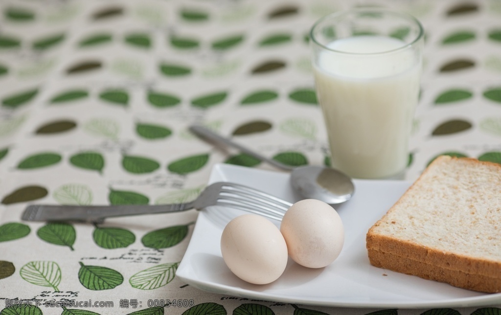 精致 美食 早餐 食物 诱人 可口 清淡 鸡蛋 面包 牛奶 美食天下 餐饮美食 传统美食