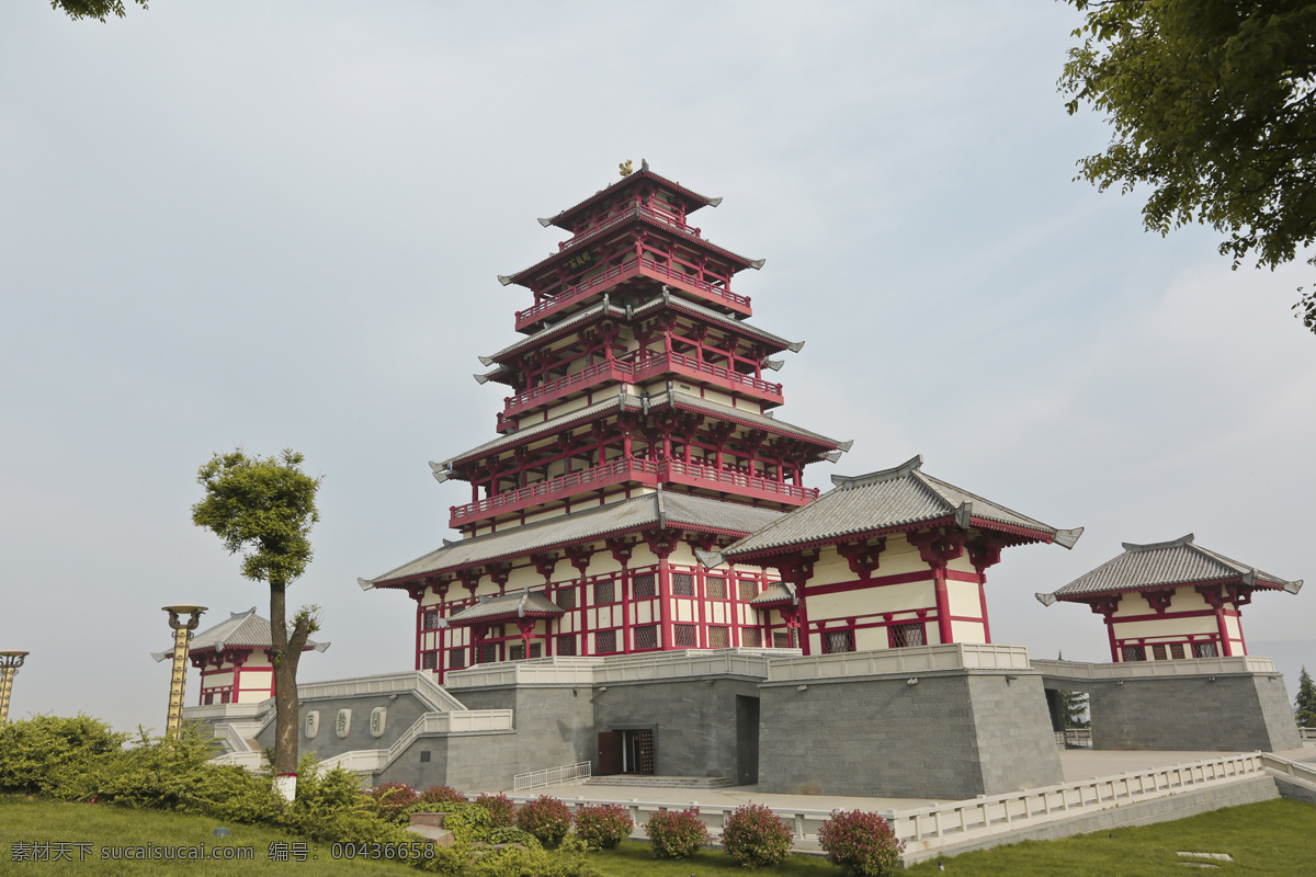 陕西宝鸡 石鼓阁 蓝天 太阳 作品 建筑园林 园林建筑