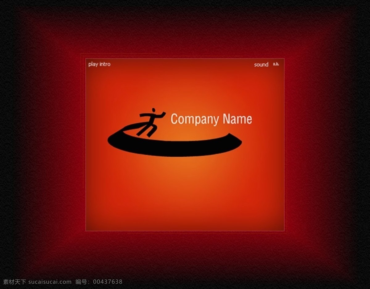 红色 企业 flash 片头 网页模板 焐 网页素材