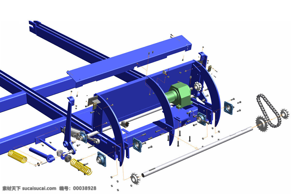 装配免费下载 机械设计 3d模型素材 电器模型