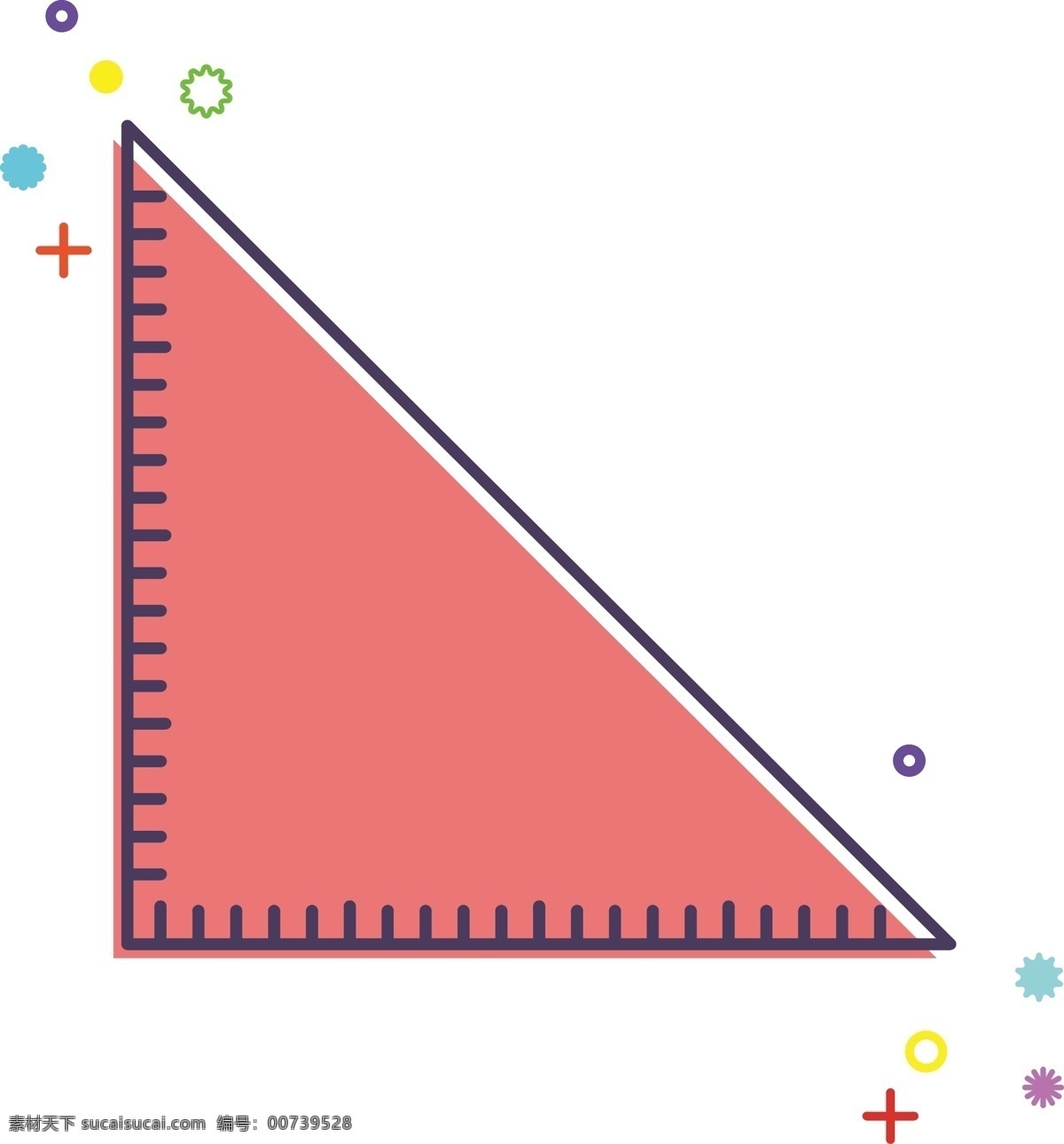 meb 风 学习 教学 教育 用具 等腰 三角 尺子 红色 三角尺子