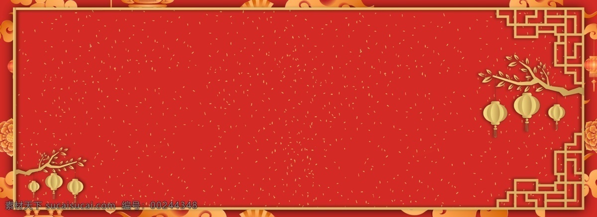 中国 风 创意 边框 合成 背景 喜庆 红色背景 喜庆边框 简约 花朵 灯笼