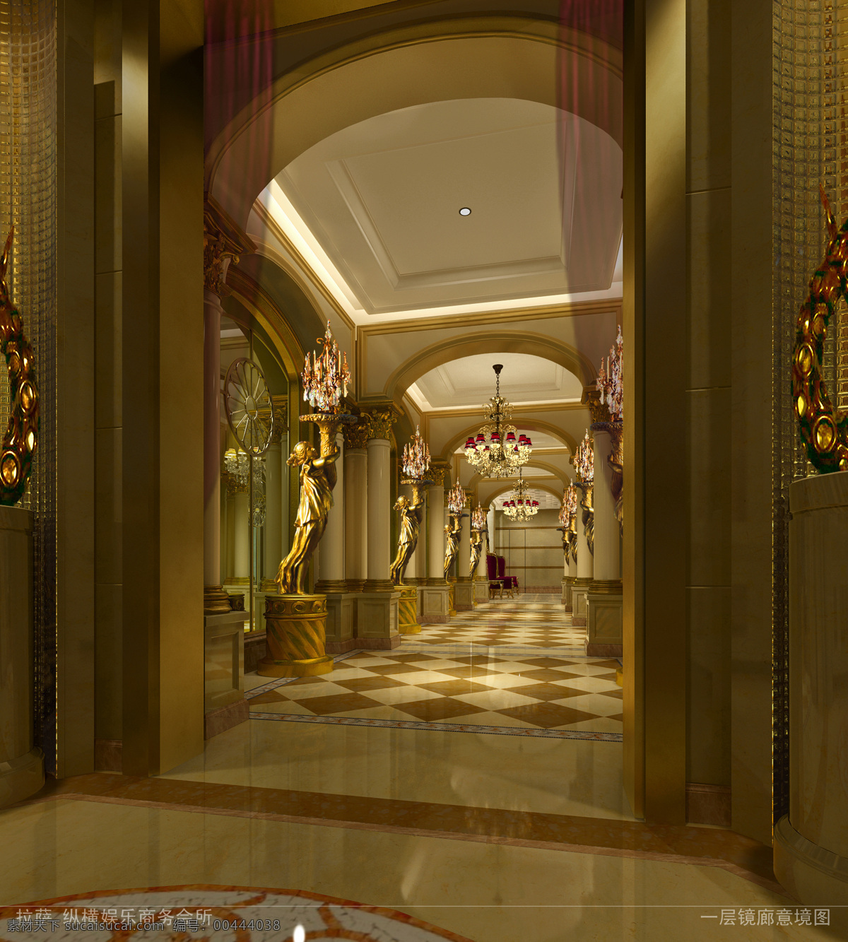 拉萨 纵横 国际商务 会所 吊灯 国际 环境设计 商务会所 室内设计 走廊 装饰素材